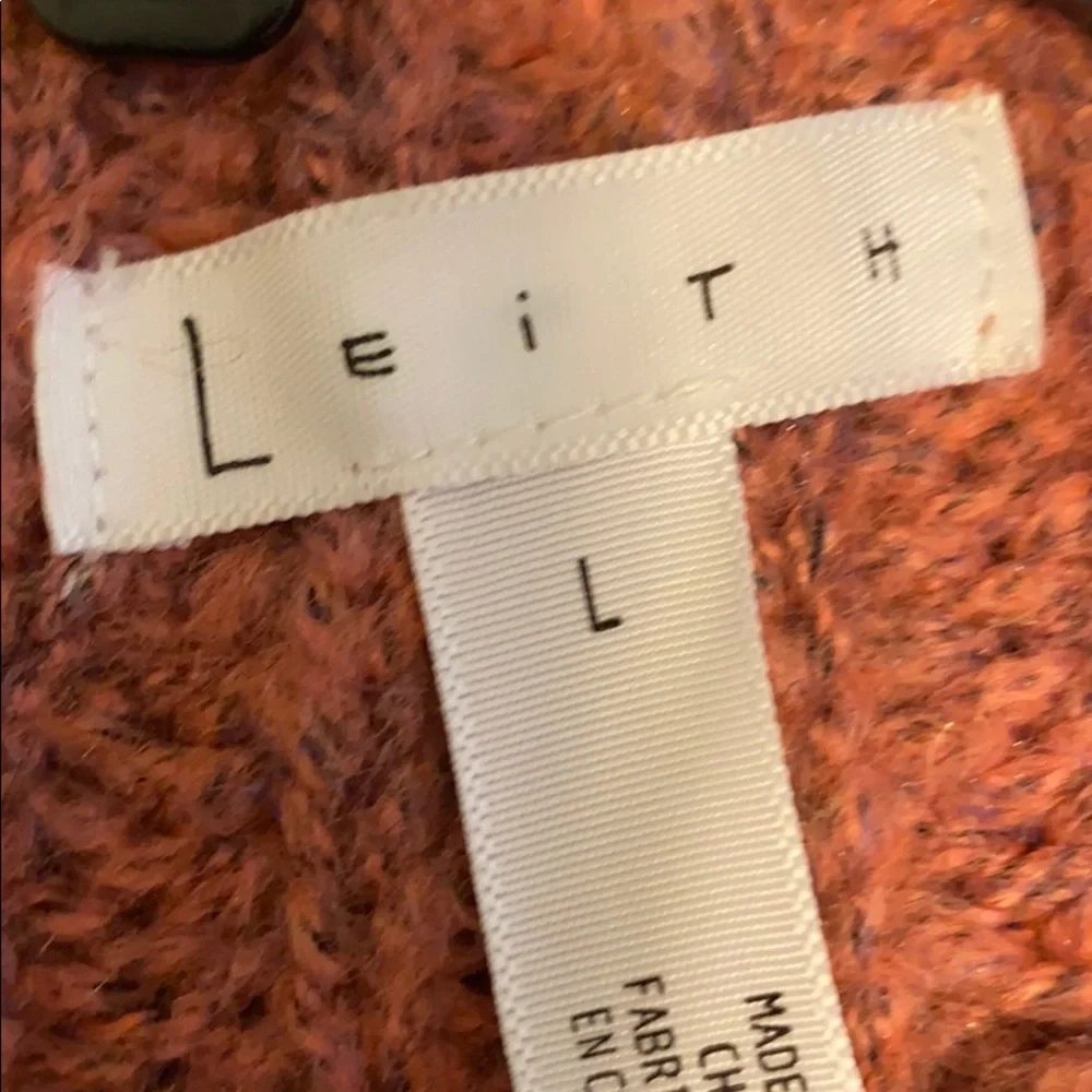 Leith Mock Neck Sweater Raspberry - Picture 6 of 8